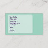 Business Elegant, Minimalist  Visitekaartje (Achterkant)