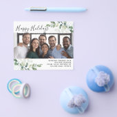 Business Eucalyptus Prettige feestdagen Flyer (Enkel)