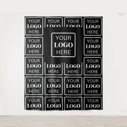 Business Event Backdrop van het bedrijf Logo Wandkleed (Voorkant)