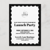 Business Event Logo Launch Party Briefkaart (Voorkant)