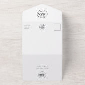 Business Event | Minimale professionele foto All In One Uitnodiging (Buitenkant)