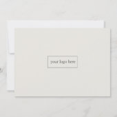 Business Event | Minimale professionele foto Kaart (Achterkant)