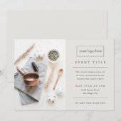 Business Event | Minimale professionele foto Kaart (Voorkant / Achterkant)