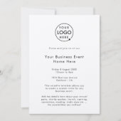 Business Event | Rustic Kraft Professional Logo Kaart (Voorkant)