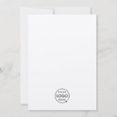 Business Event | Rustic Kraft Professional Logo Kaart (Achterkant)