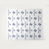 Business Event Stap & Herhaal Logo Achtergrond Ban Wandkleed (Voorkant (horizontaal))