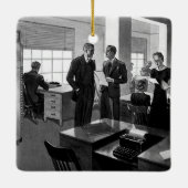 Business, Executive Business Kantoor Keramisch Ornament (Achterkant)