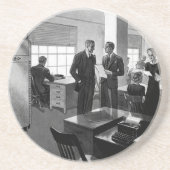  Business, Executive Business Kantoor Zandsteen Onderzetter (Voorkant)