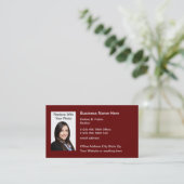 Business Executive Photo Template Visitekaartje (Staand voorkant)