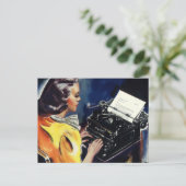  Business Executive Secretary-typebrief Briefkaart (Staand voorkant)