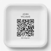 Business Exhibition QR Code openen Papieren Bordje (Voorkant)