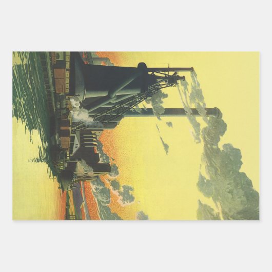  Business Factory, Manufacturing on a Dock Inpakpapier Vel (Voorkant 2)