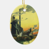  Business Factory, Manufacturing on a Dock Keramisch Ornament (Achterkant)