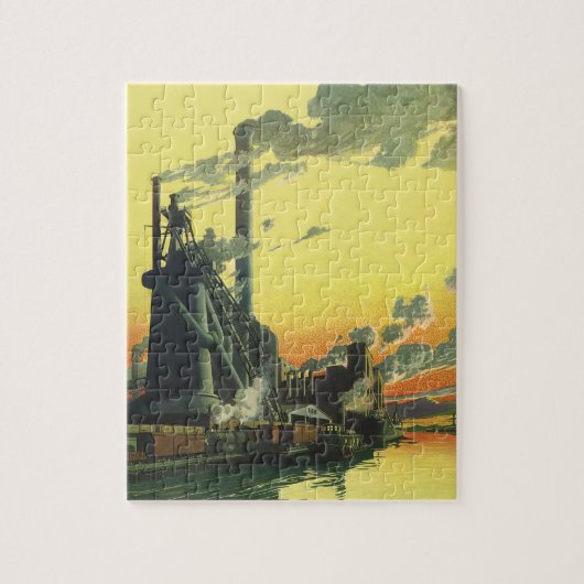 Business Factory, Manufacturing on a Dock Legpuzzel (Verticaal)