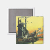  Business Factory, Manufacturing on a Dock Magneet (Voorkant / Achterkant)