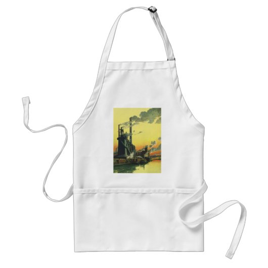 Business Factory, Manufacturing on a Dock Standaard Schort (Voorkant)