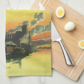  Business Factory, Manufacturing on a Dock Theedoek (Quarter Fold)