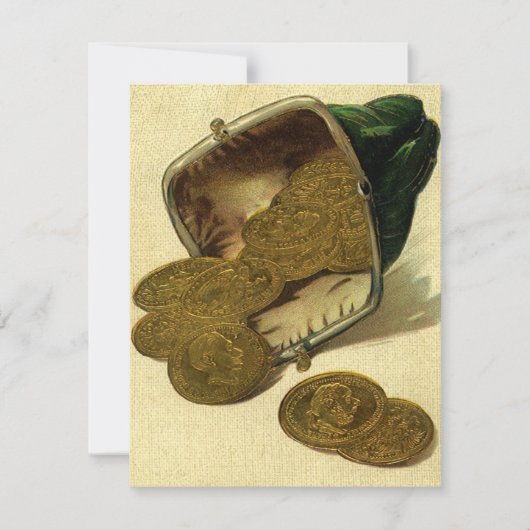 Business Finance, Gold Coin Money in Purpose (Voorkant)