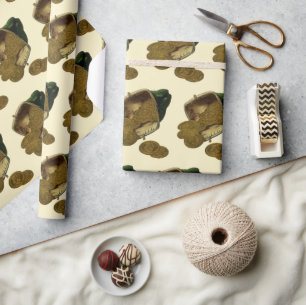 Business Finance, Gold Coin Money in Purpose Cadeaupapier