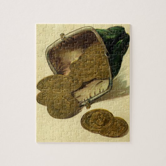  Business Finance, Gold Coin Money in Purpose Legpuzzel (Verticaal)
