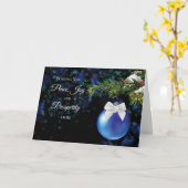 Business Financial Services Season’s Greetings Kaart (Gele Bloem)