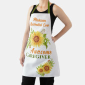Business Floral Sunflower Caregiver Schort (Insitu)