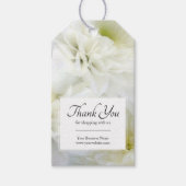 Business Floral White Bouquet Dank je Cadeaulabel (Voorkant)