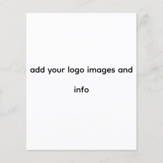 business flyer   (Voorkant)