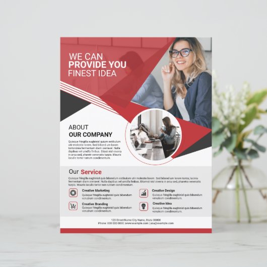 Business Flyer-Sjabloon (Staand voorkant)