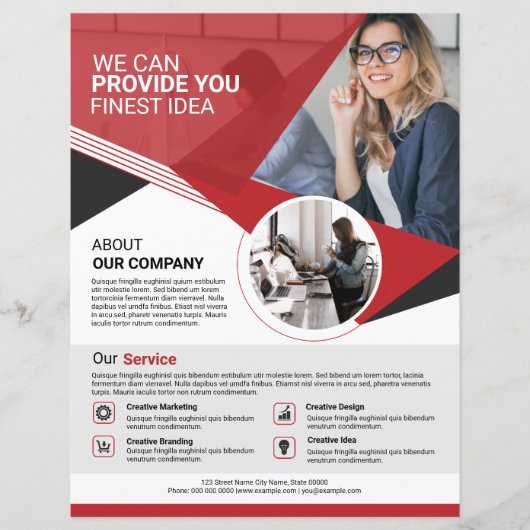 Business Flyer-Sjabloon (Voorkant)