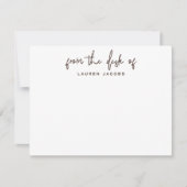 Business From The Desk Of Rustic Brown Stationery Notitiekaartje (Voorkant)