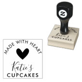 BUSINESS gemaakt met liefde moderne eenvoudige lie Rubberstempel (Gestempeld)