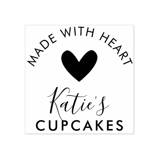 BUSINESS gemaakt met liefde moderne eenvoudige lie Rubberstempel (Afrduk)