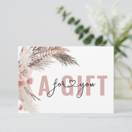 BUSINESS GIFT CERTIFICATE | BOHO (Staand voorkant)