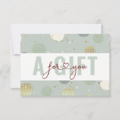 BUSINESS GIFT CERTIFICATE | Christmas Pattern (Voorkant)