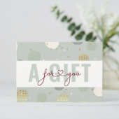 BUSINESS GIFT CERTIFICATE | Christmas Pattern (Staand voorkant)