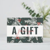 BUSINESS GIFT CERTIFICATE | Christmas Pattern (Staand voorkant)