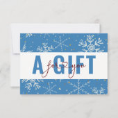 BUSINESS GIFT CERTIFICATE | Christmas Snow Pattern (Voorkant)