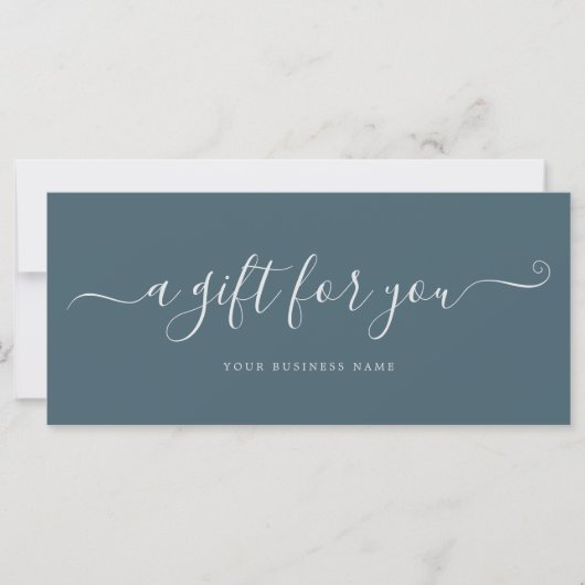 Business Gift Certificate Elegant Simple (Voorkant)