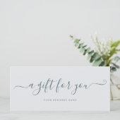 Business Gift Certificate Elegant Simple (Staand voorkant)