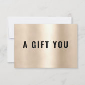 BUSINESS GIFT CERTIFICATE | Gold (Voorkant)