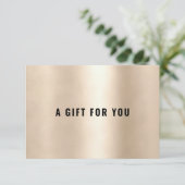 BUSINESS GIFT CERTIFICATE | Gold (Staand voorkant)