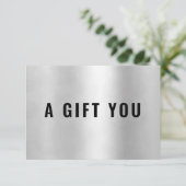 BUSINESS GIFT CERTIFICATE | Gold (Staand voorkant)