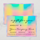 Business Gift Certificate Holograaf Unicorn (Voorkant / Achterkant)