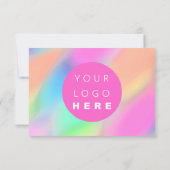 Business Gift Certificate Holograph Logo QR Code (Achterkant)