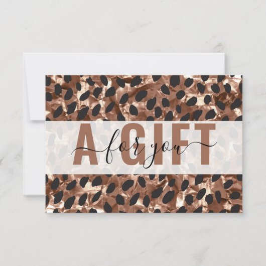 BUSINESS GIFT CERTIFICATE | Leopard Pattern (Voorkant)