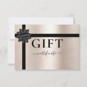 BUSINESS GIFT CERTIFICATE | Modern | Ribbon (Voorkant)