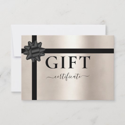 BUSINESS GIFT CERTIFICATE | Modern | Ribbon (Voorkant)
