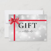 BUSINESS GIFT CERTIFICATE | Modern | Ribbon | (Voorkant)