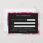 BUSINESS GIFT CERTIFICATE | Modern | Ribbon |  (Achterkant)
